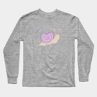 Snail With Heart Shell Long Sleeve T-Shirt